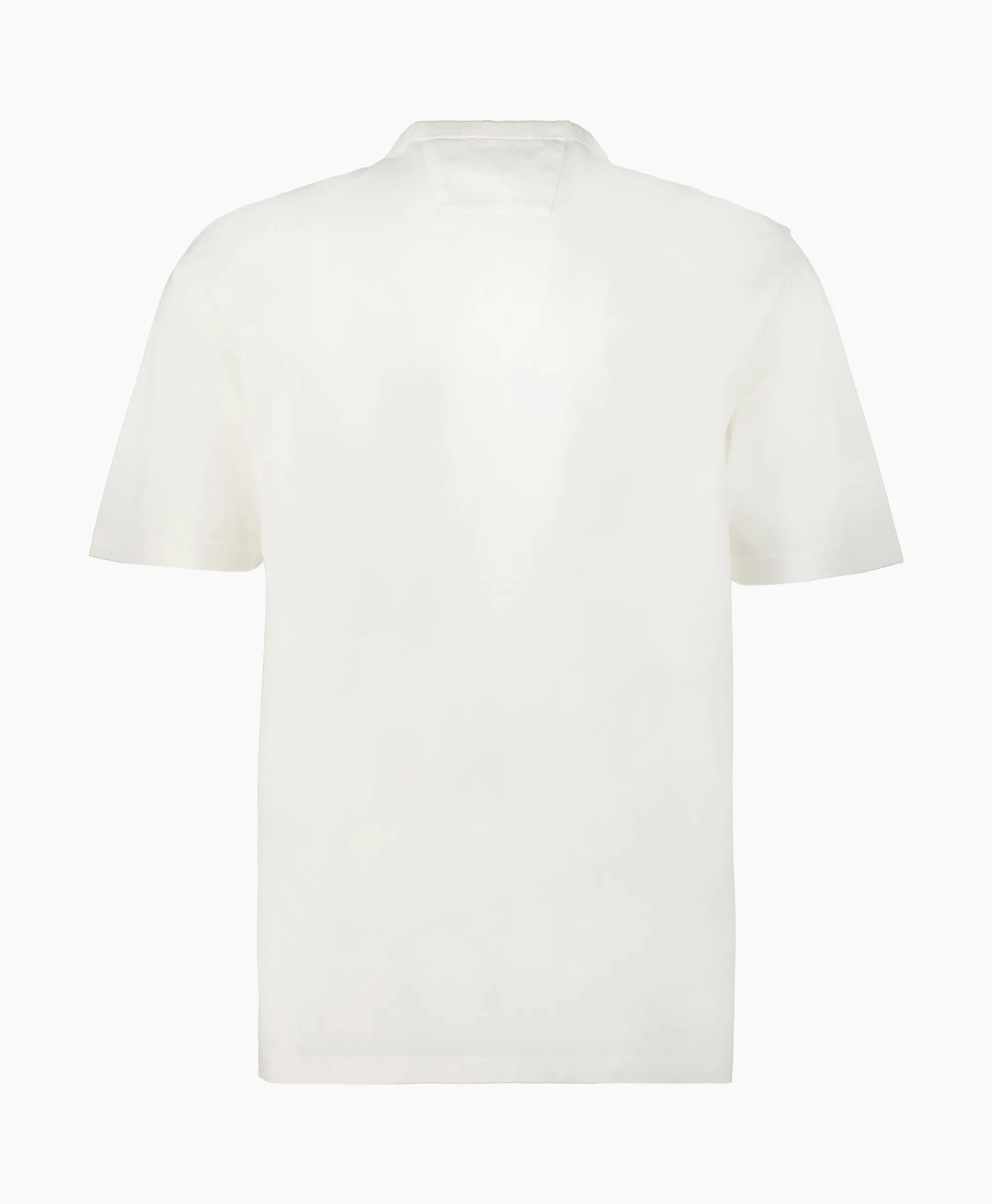 Cp Company T-Shirt Metrolopolis Mercerized Jersey Logo Wit*Heren T-Shirts