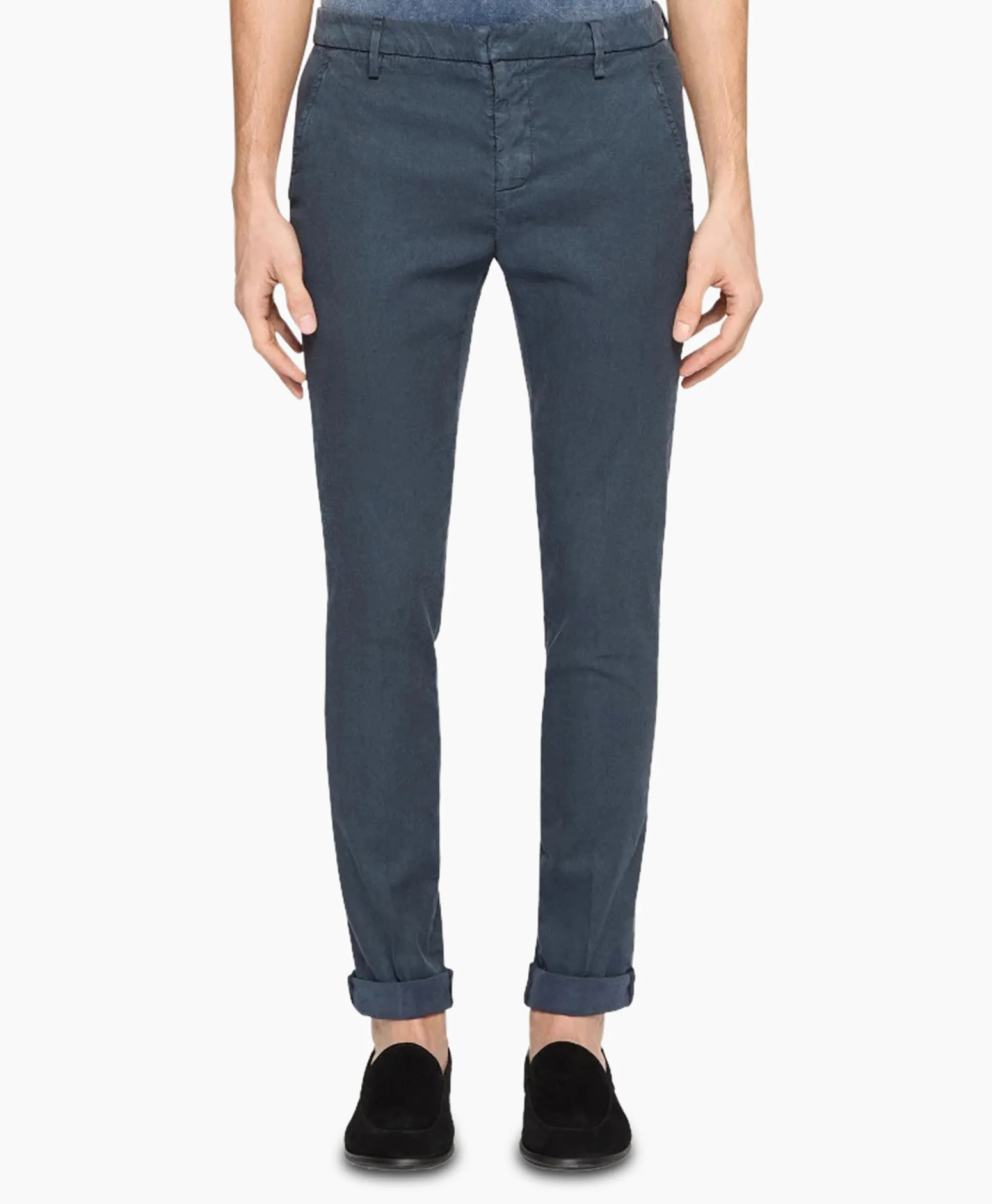 Dondup Pantalon Gaubert Slimfit Blauw*Heren Broeken