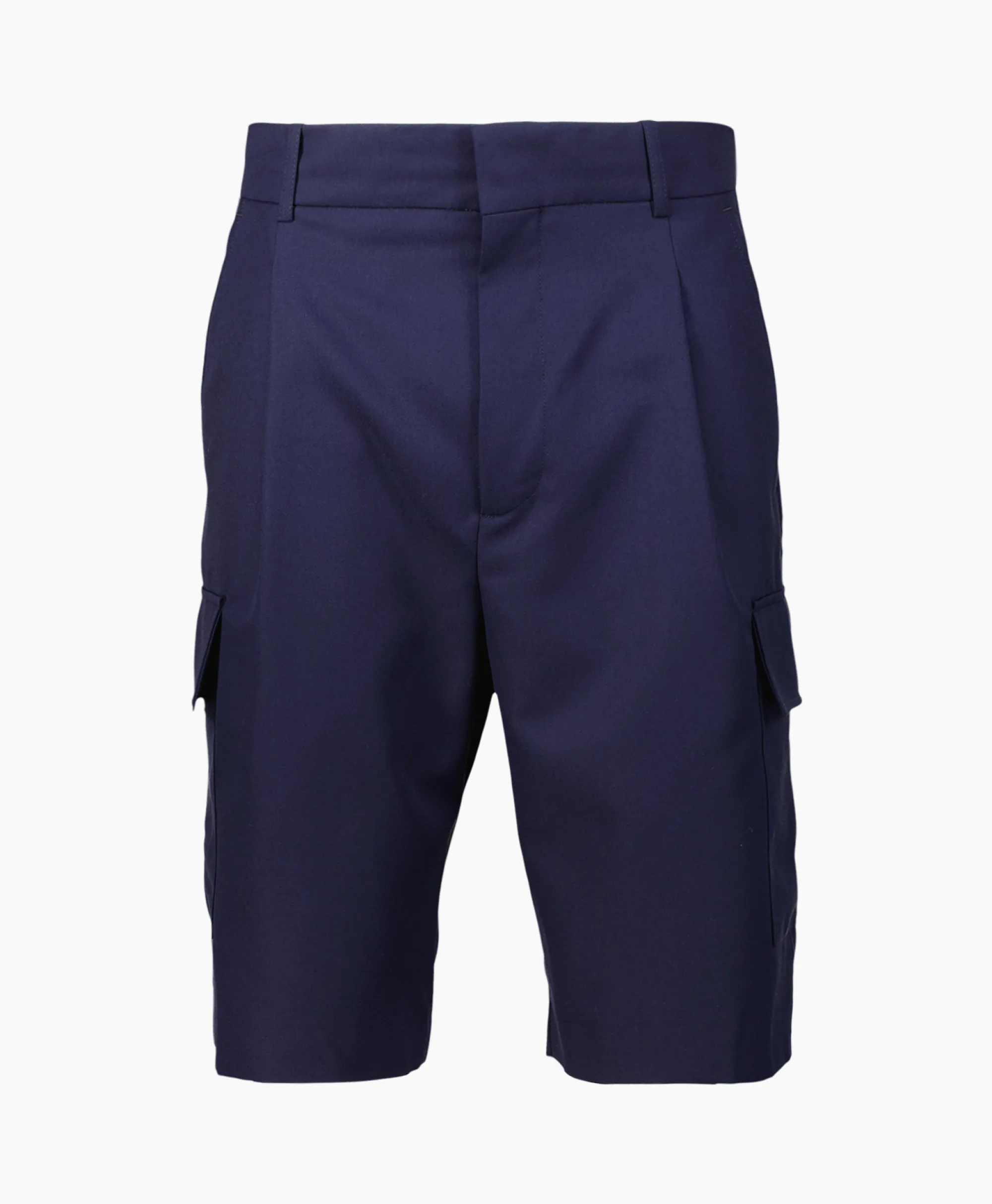 Drole De Monsieur Korte Broek Le Short Cargo Laine Donker Blauw*Heren Broeken