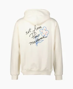 Drole De Monsieur Le Hoodie Slogan Esquisse Ecru*Heren Truien