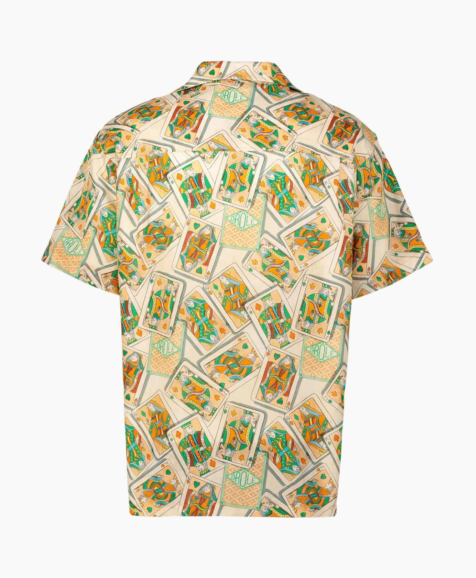 Drole De Monsieur Overhemd La Chemise Jeu De Cartes Peach*Heren Overhemden