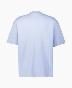 Drole De Monsieur T-Shirt Korte Mouw Slogan Licht Blauw*Heren T-Shirts