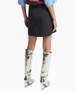 Essentiel Antwerp Minirok Faskia Blauw*Dames Rokken