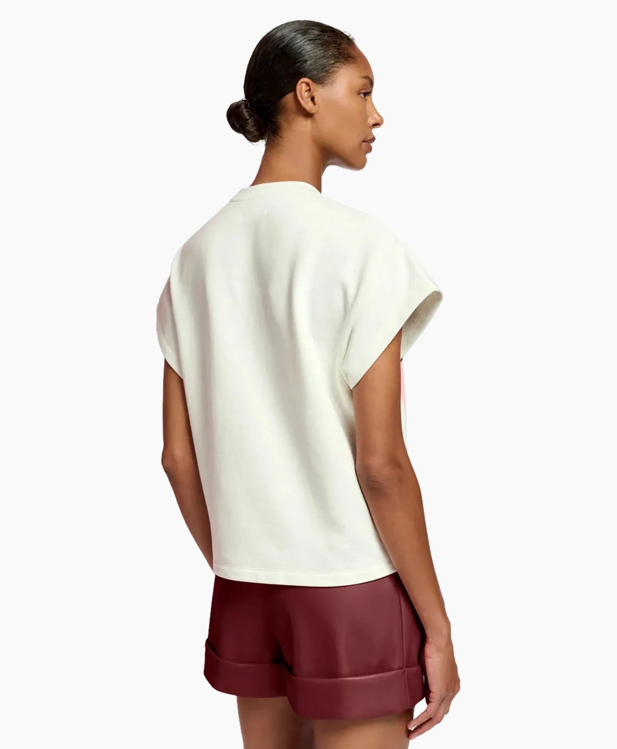 Essentiel Antwerp T-Shirt Korte Mouw Foam Off White*Dames T-Shirts & Tops
