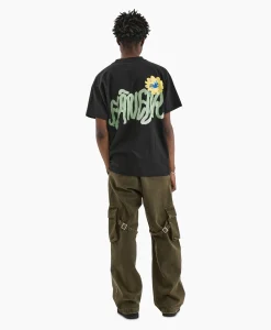 Flâneur Flaneur T-Shirt Korte Mouw Tortuous Zwart*Heren T-Shirts