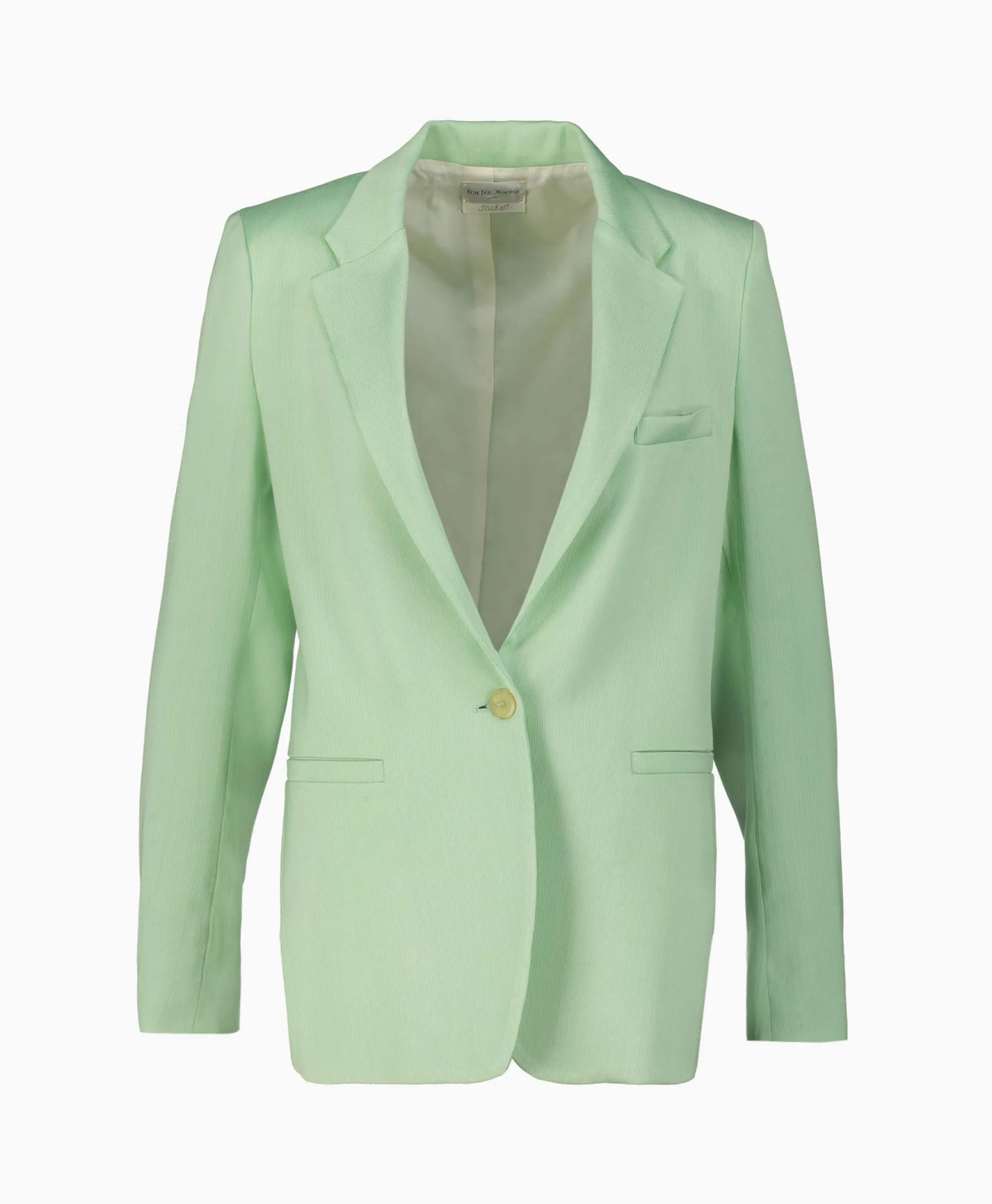 Forte_forte Blazer Slubbed Viscose Cotton Licht Groen*Dames Blazers