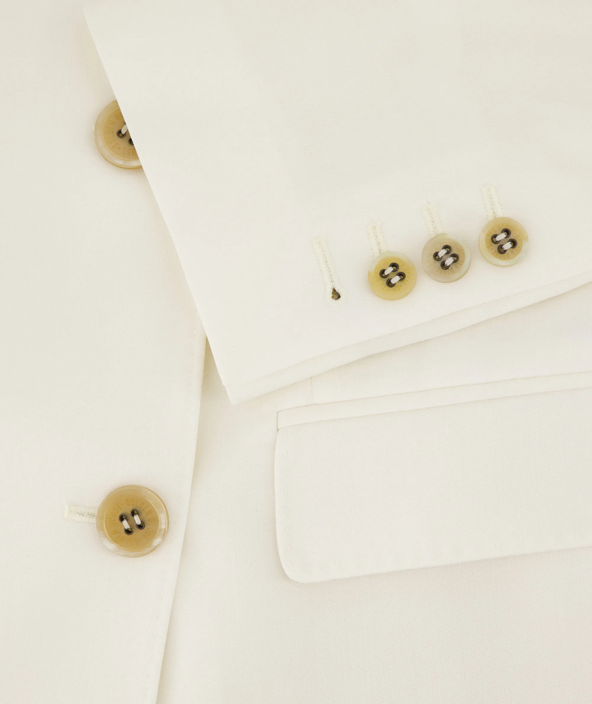 Golden Goose Blazer Journey W's Double Breasted Light Wool Ecru*Dames Blazers