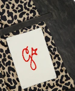 Golden Goose Leren Jas Golden W's Chiodo Distressed Bull Leathe Zwart*Dames Jassen