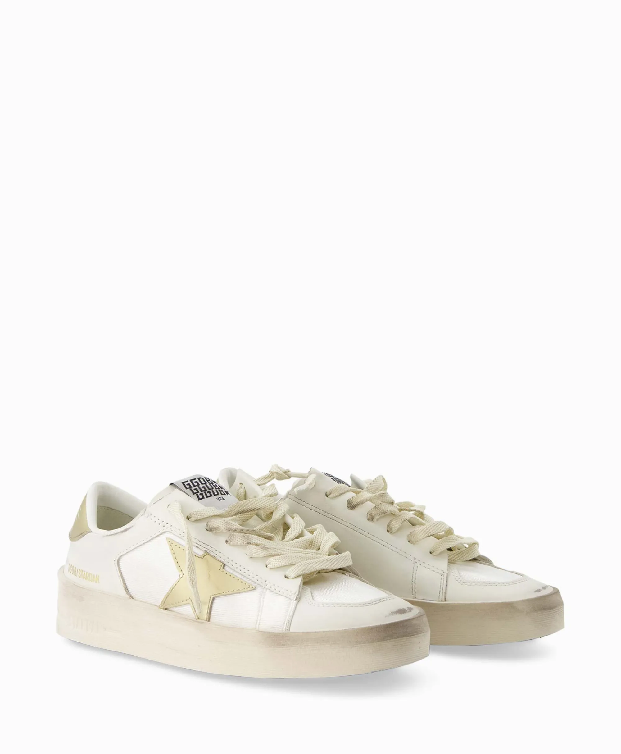 Golden Goose Sneaker Stardan Leather Mirrored Star Wit*Dames Sneakers
