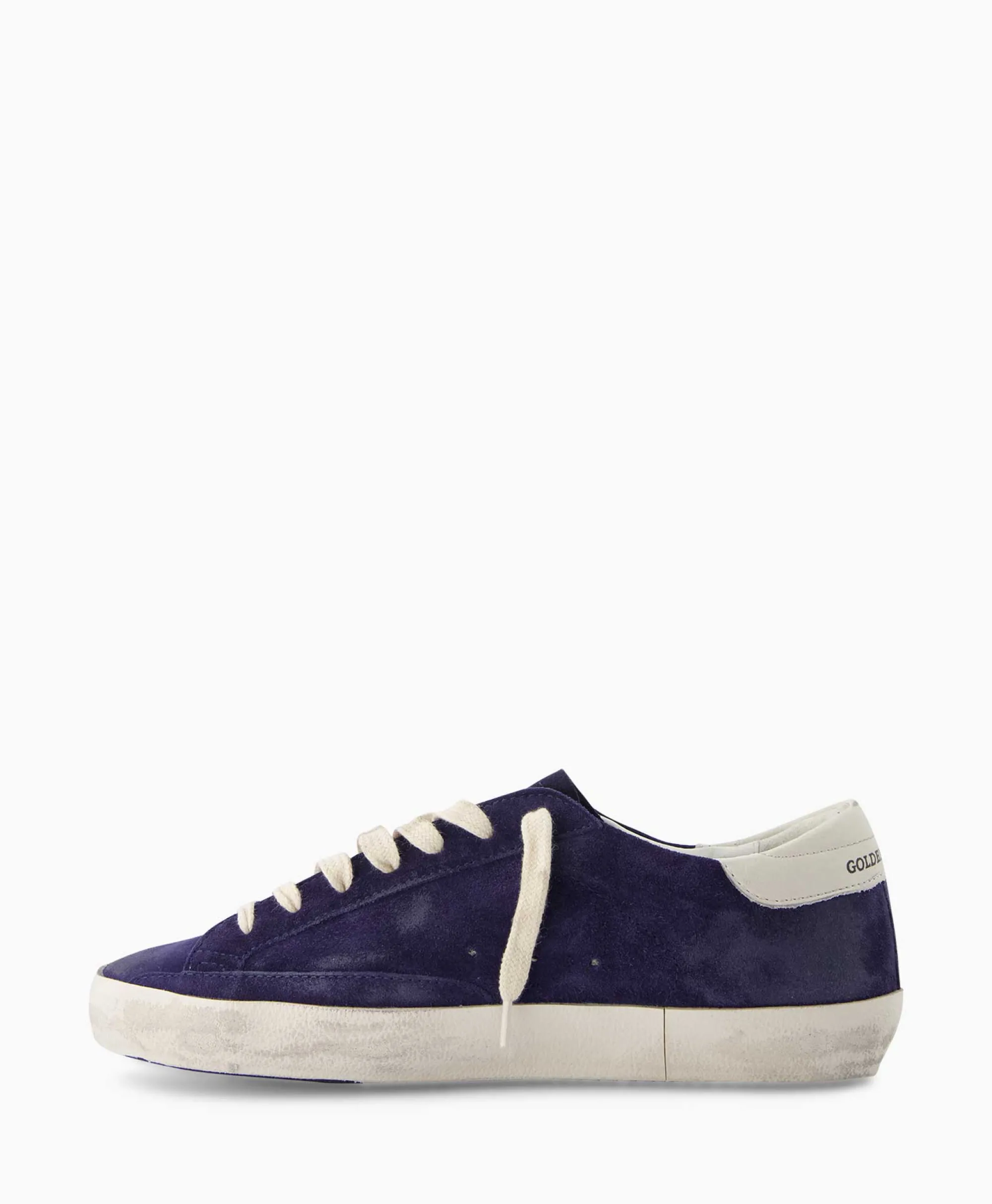 Golden Goose Sneaker Super Star Suede Donker Blauw*Heren Sneakers