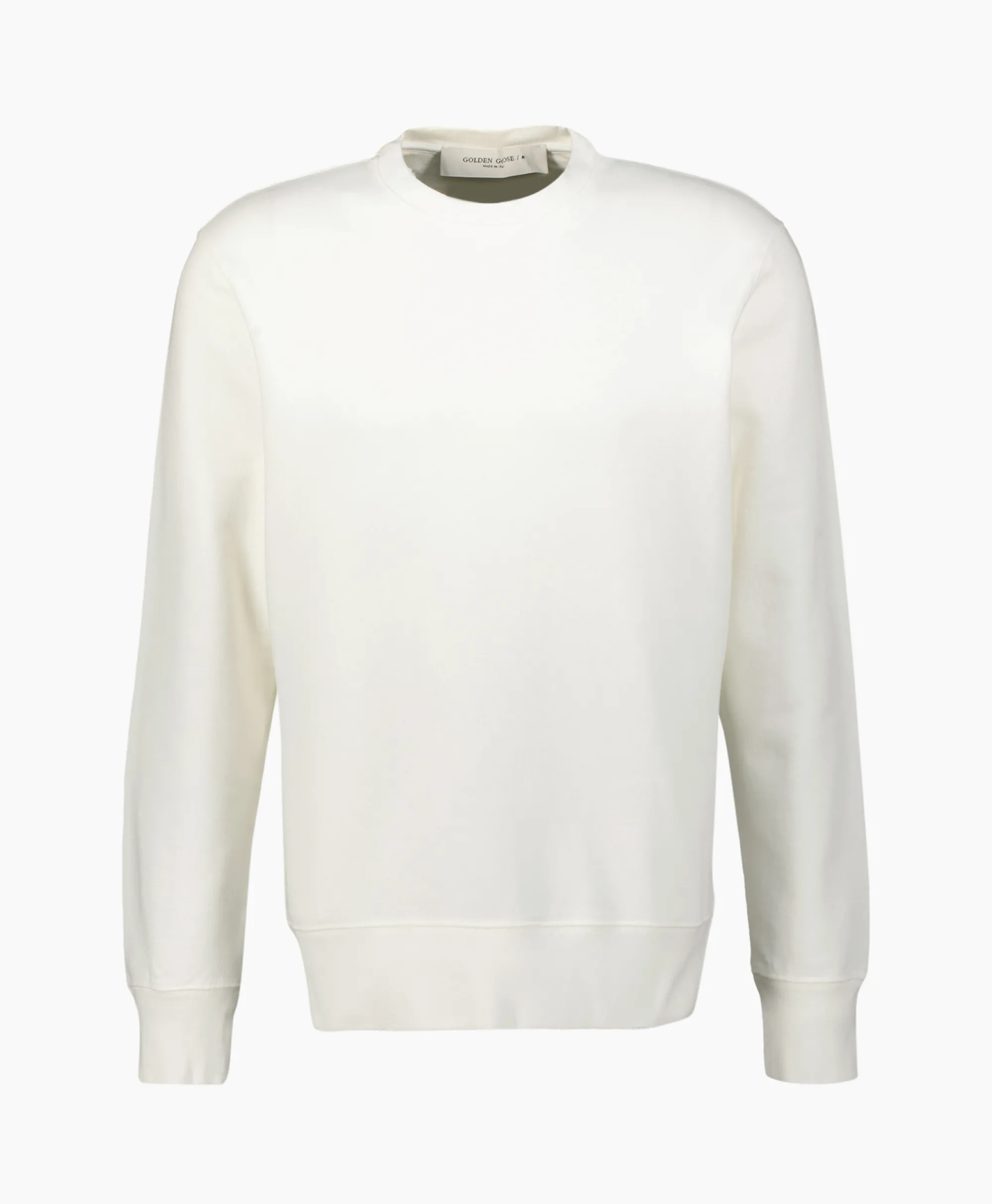 Golden Goose Sweater Golden M's Regular Distressed Off White*Heren Truien