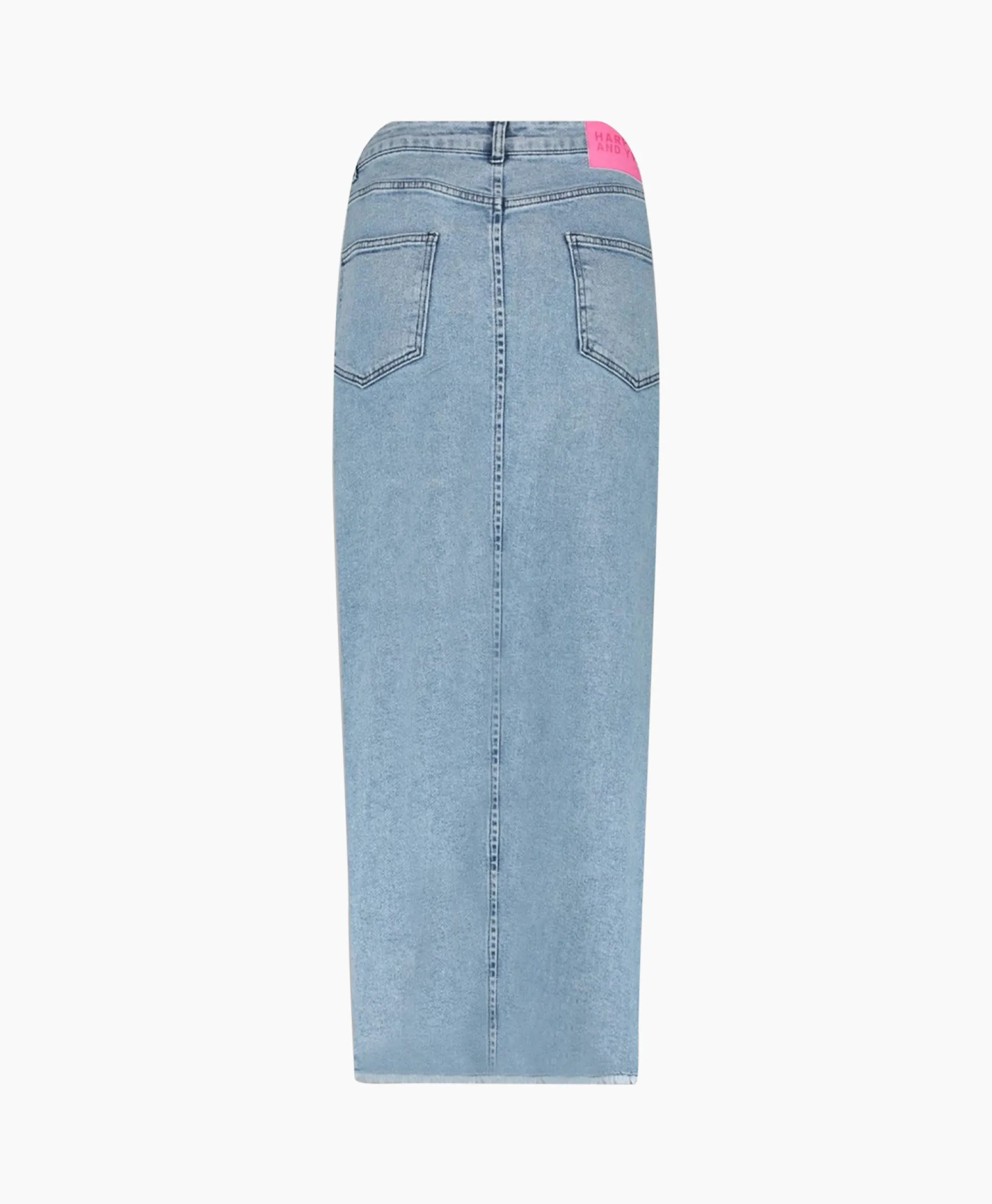 Harper & Yve Harper & Yve Midi Rok Yve-Sk Licht Blauw*Dames Rokken