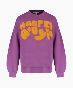 Harper & Yve Harper & Yve Pullover Logo-Sw Paars*Dames Truien