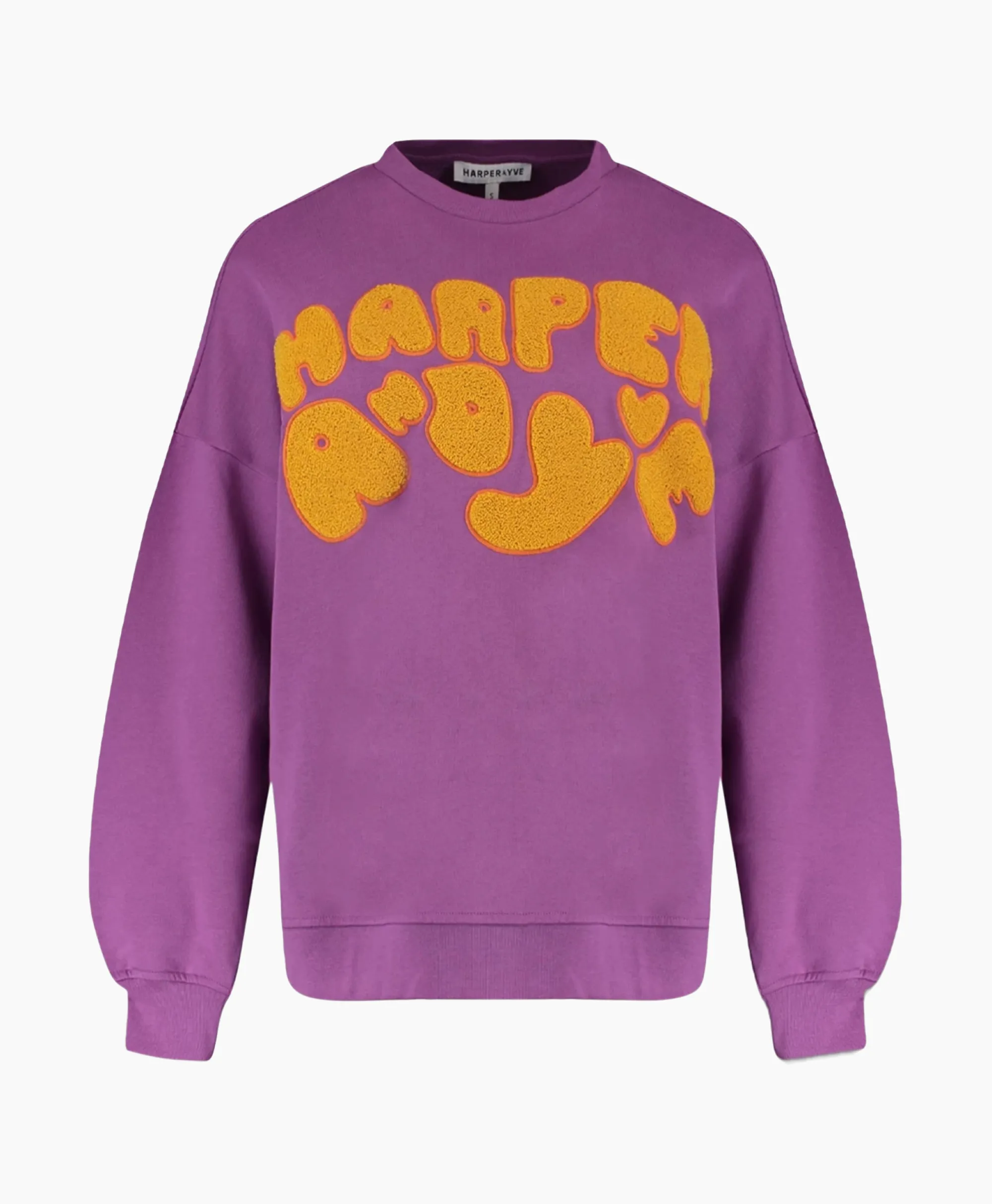Harper & Yve Harper & Yve Pullover Logo-Sw Paars*Dames Truien