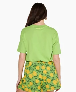 Harper & Yve Harper & Yve T-Shirt Korte Mouw Followthesun-Ss Groen*Dames T-Shirts & Tops