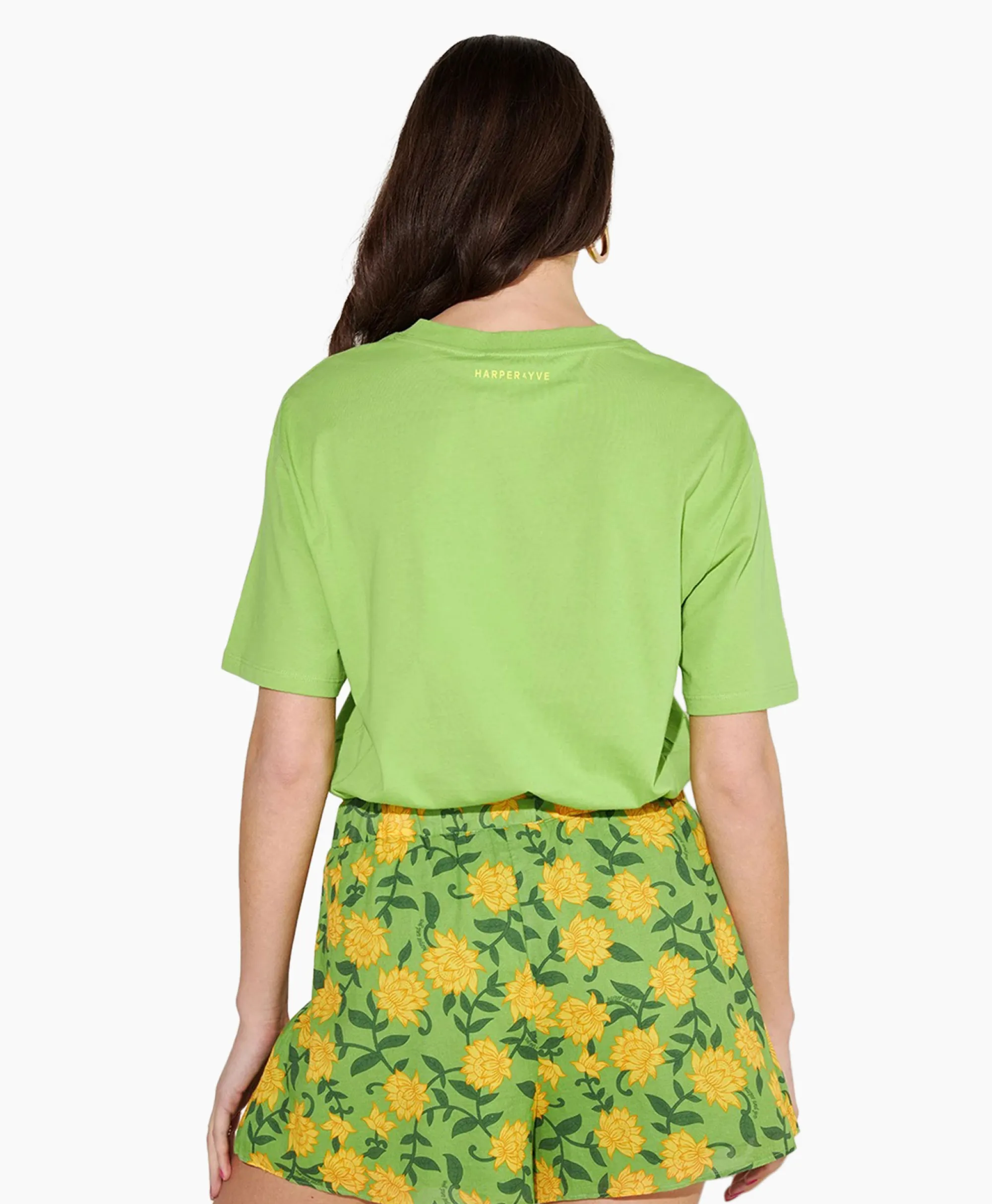 Harper & Yve Harper & Yve T-Shirt Korte Mouw Followthesun-Ss Groen*Dames T-Shirts & Tops