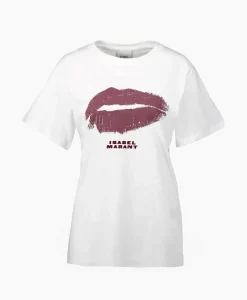 Isabel Marant T-Shirt Korte Mouw Yates-Ga Wit*Dames T-Shirts & Tops