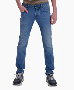 Jacob Cohen Jeans 5 Pkt Super Slim Fit Nick Donker Blauw*Heren Broeken