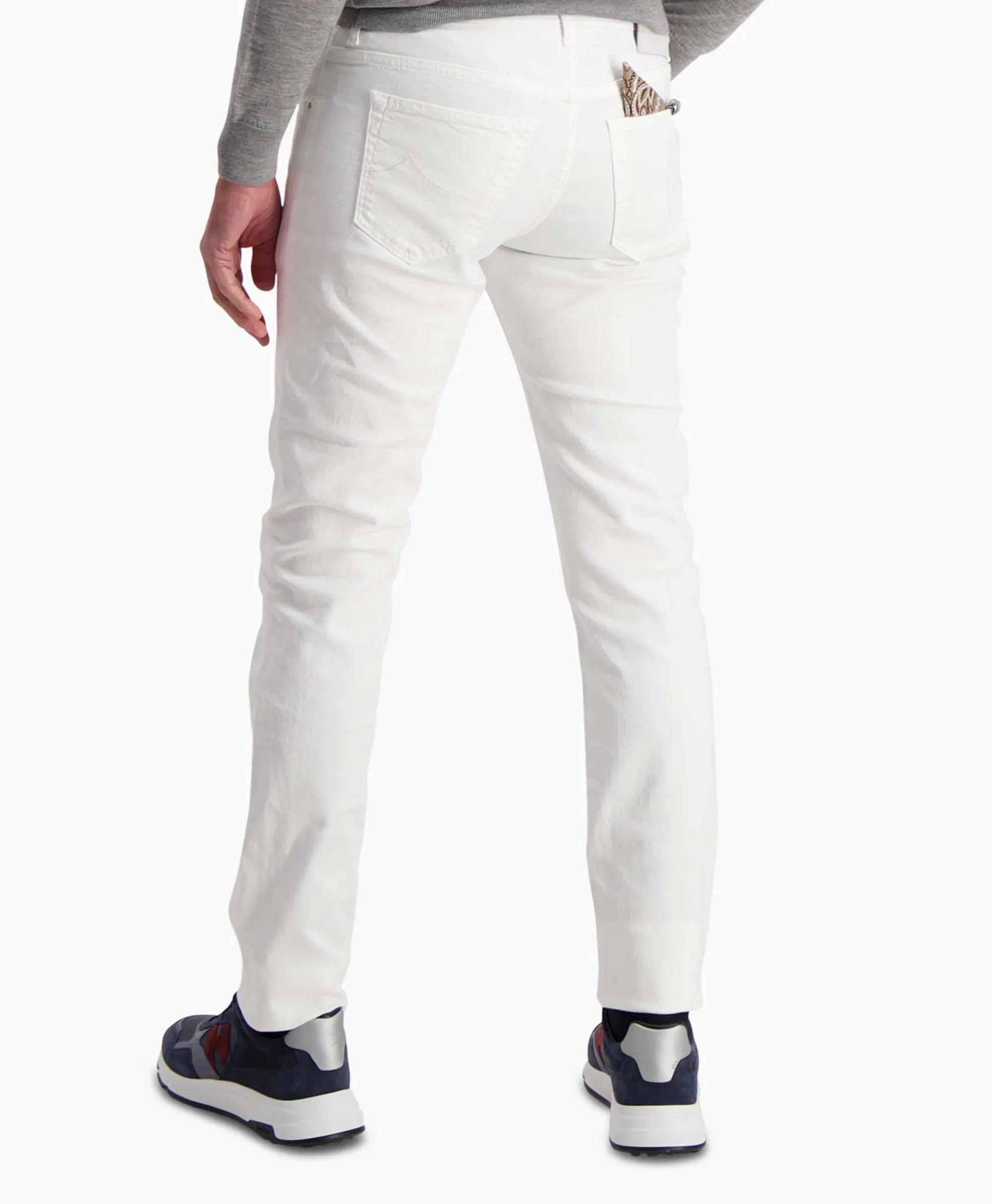 Jacob Cohen Jeans Nick Slim Wit*Heren Broeken