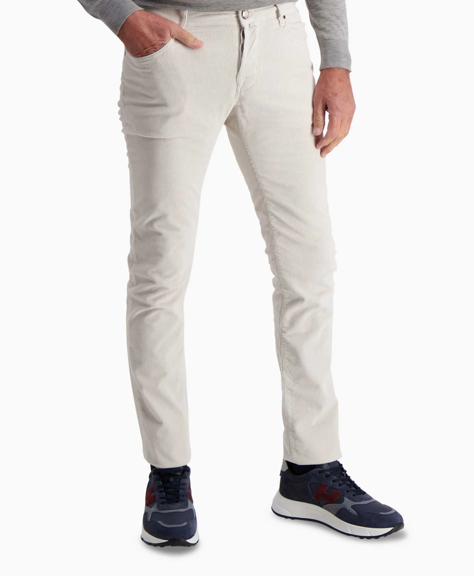 Jacob Cohen Jeans 5-Pocket Nick Slim Off White*Heren Broeken