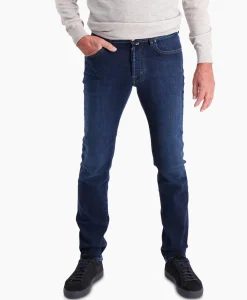 Jacob Cohen Jeans 5-Pocket Nick Slim Donker Blauw*Heren Broeken