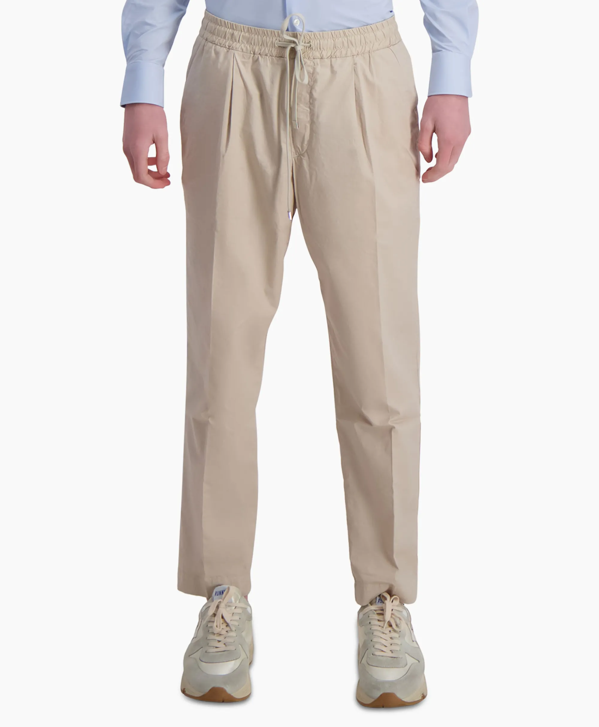 Jacob Cohen Pantalon Low Carrot Fit Daniel Beige*Heren Broeken