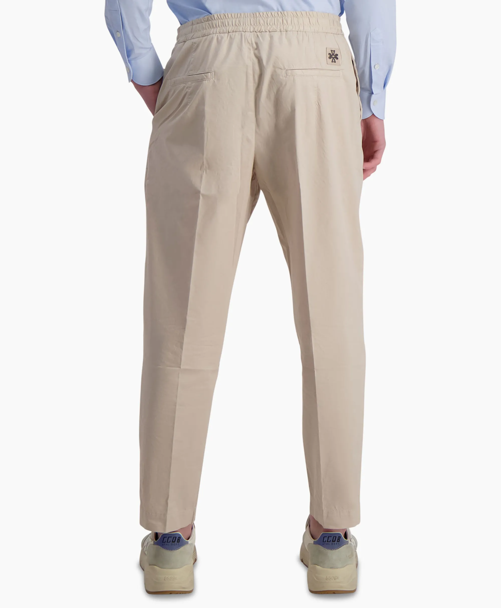 Jacob Cohen Pantalon Low Carrot Fit Daniel Beige*Heren Broeken