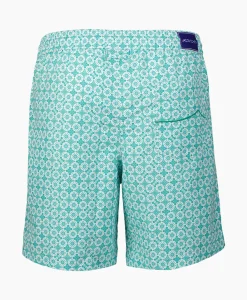Jacob Cohen Zwembroek Circles Print Groen*Heren Zwembroeken