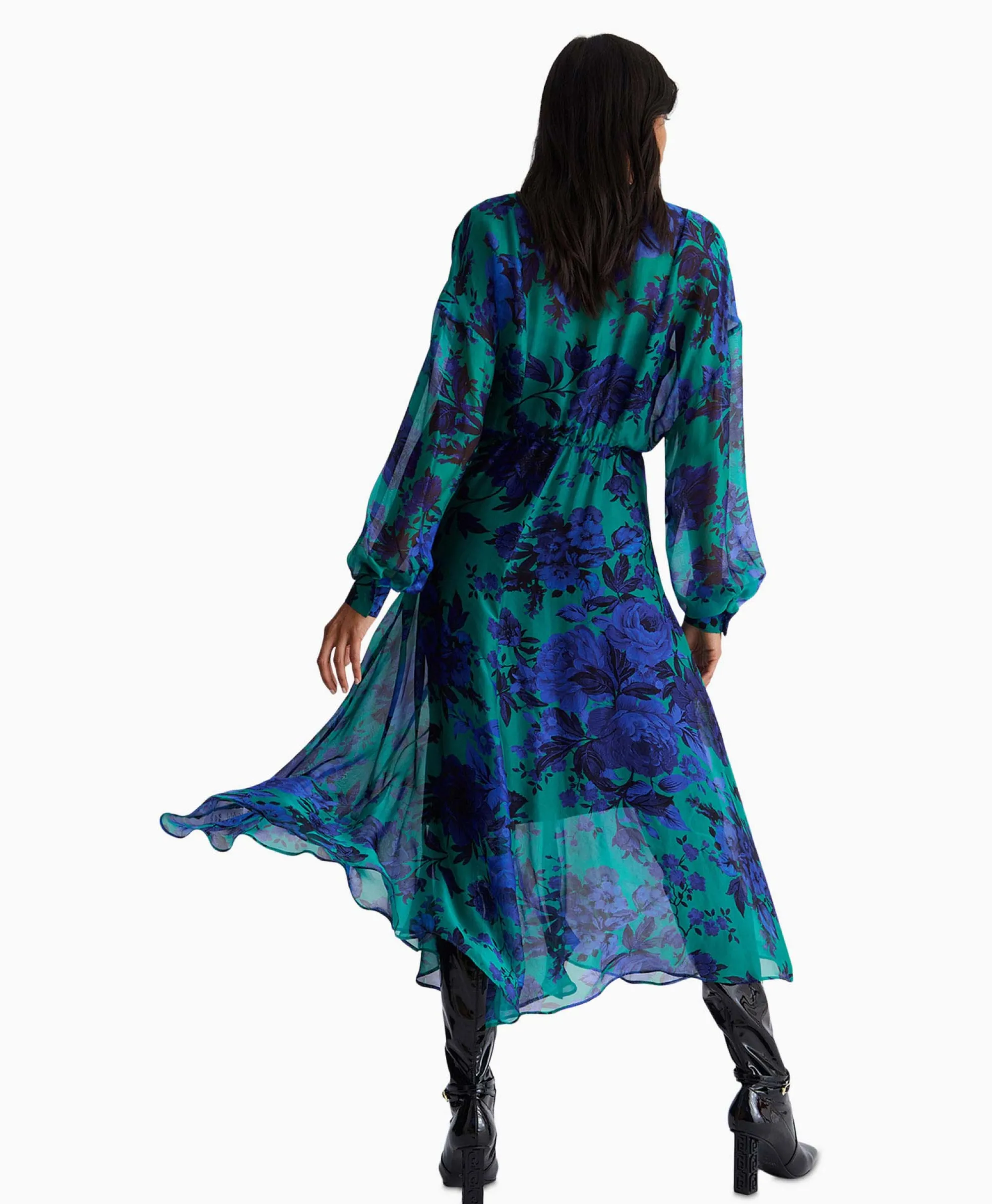 Liu Jo Maxi Jurk Scollo A V Blauw*Dames Jurken