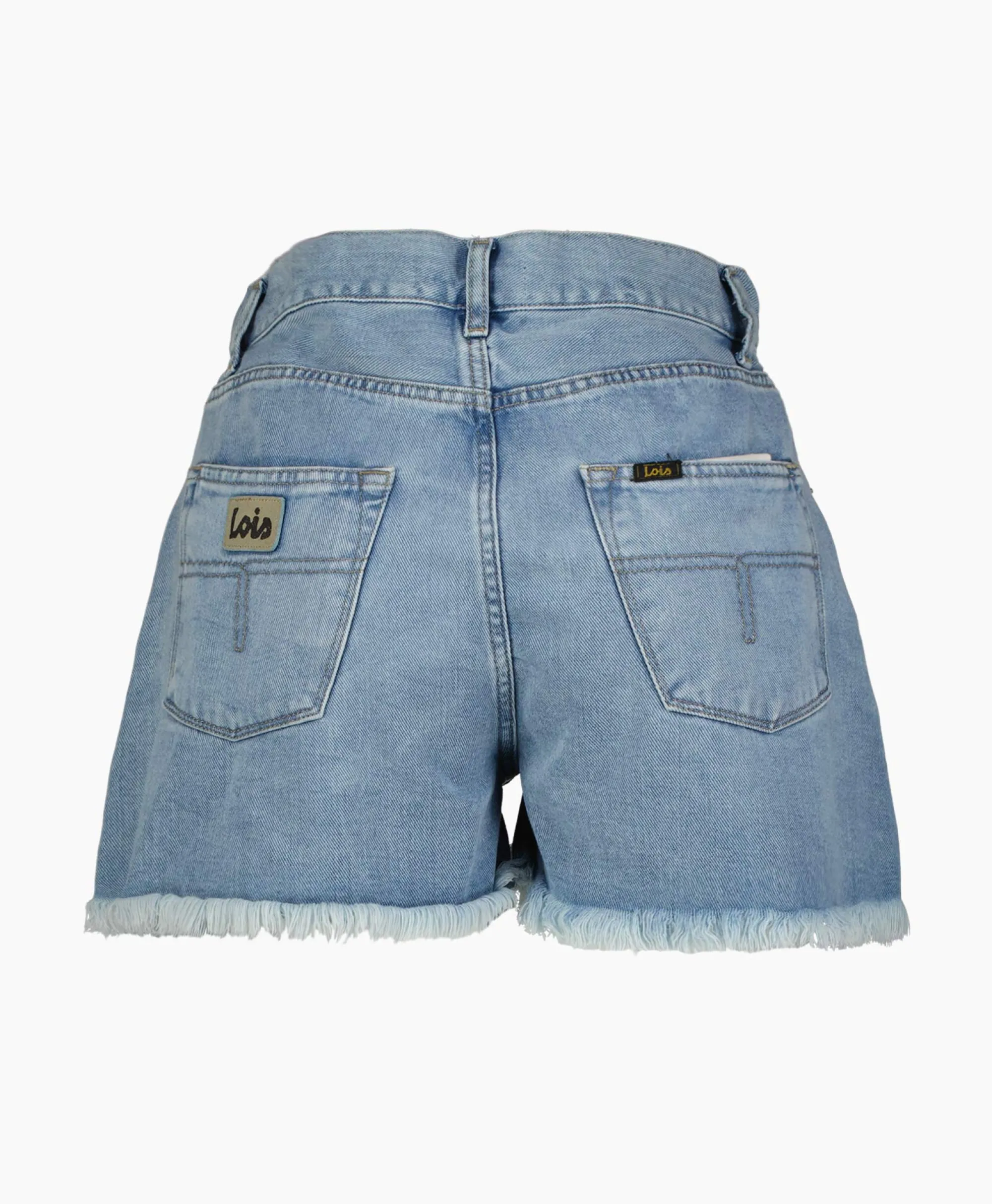 Lois Korte Broek Sandra Licht Blauw*Dames Broeken