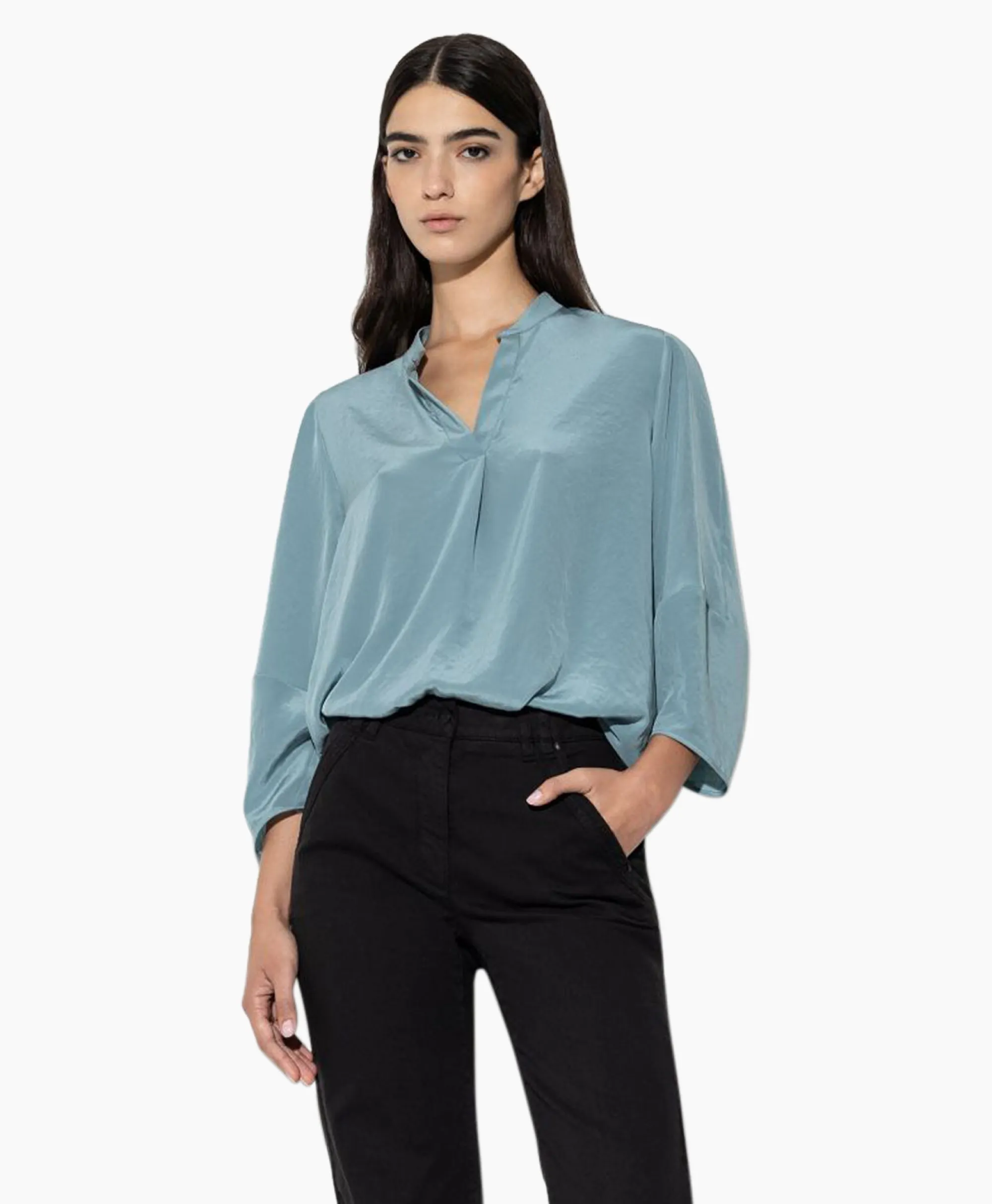 Luisa Cerano Blouse 298445/3597-0 Aqua*Dames Blouses
