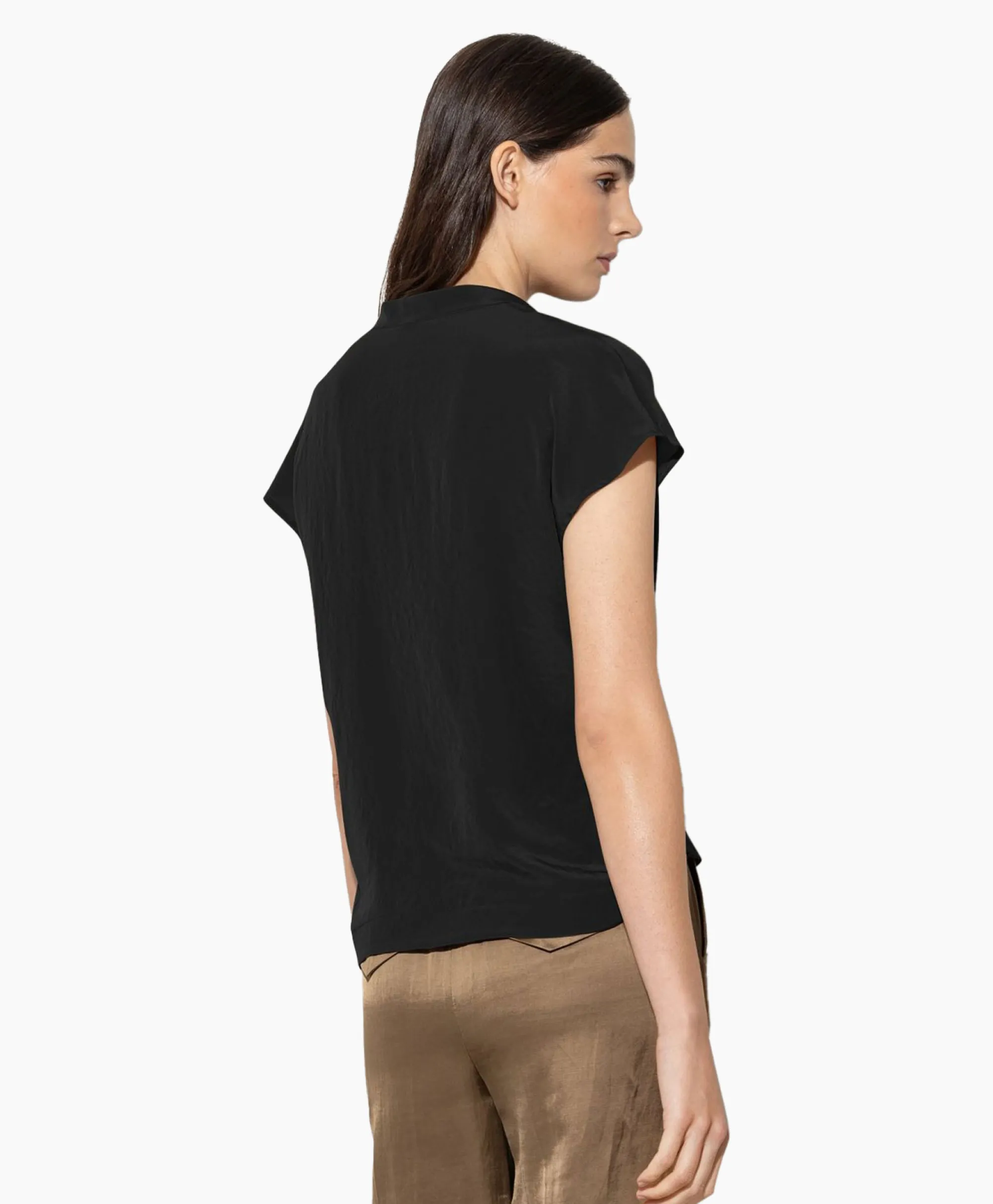 Luisa Cerano Blouse 298461/3597-0 Zwart Dessin*Dames Blouses