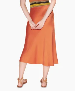 Luisa Cerano Maxi Rok 598235/3618-0 Oranje*Dames Rokken