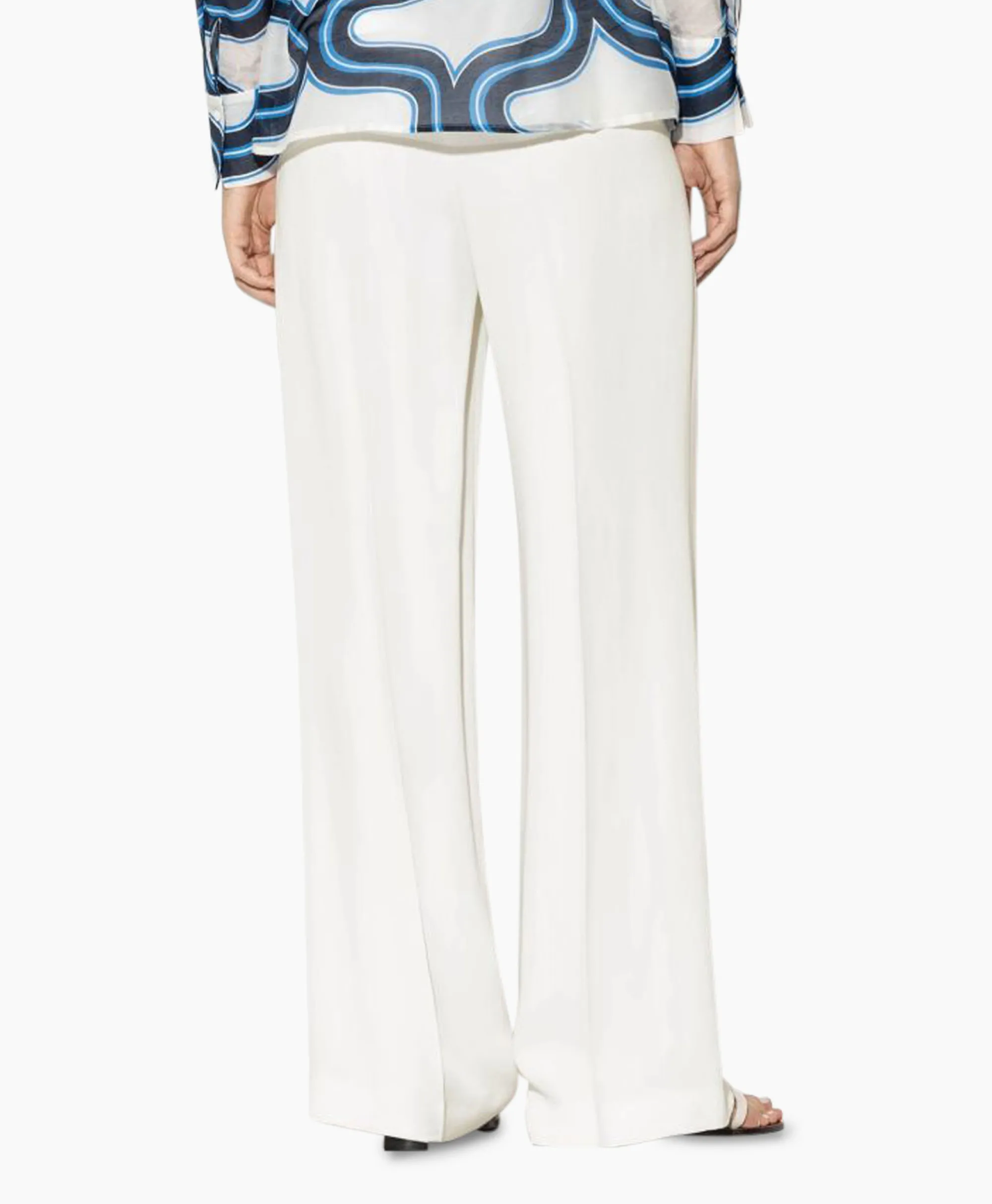 Luisa Cerano Pantalon 698631/3595-0 Off White*Dames Broeken