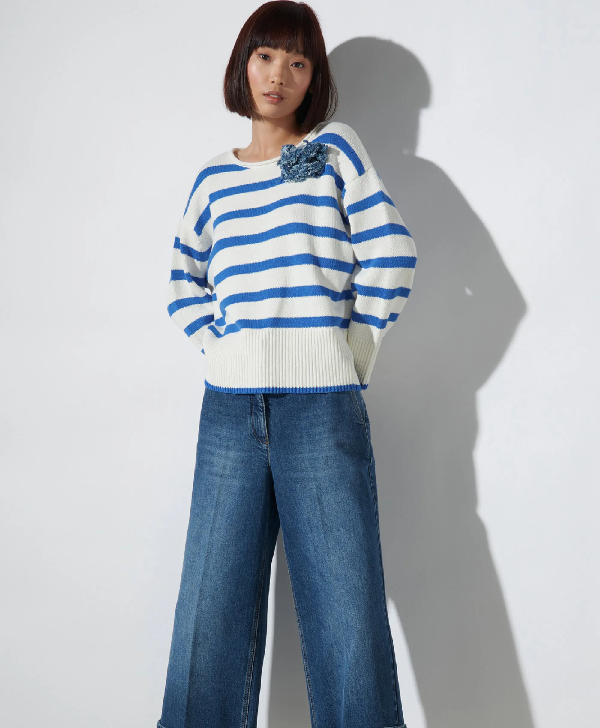 Luisa Cerano Pullover 178249/5856-0 Blauw*Dames Truien