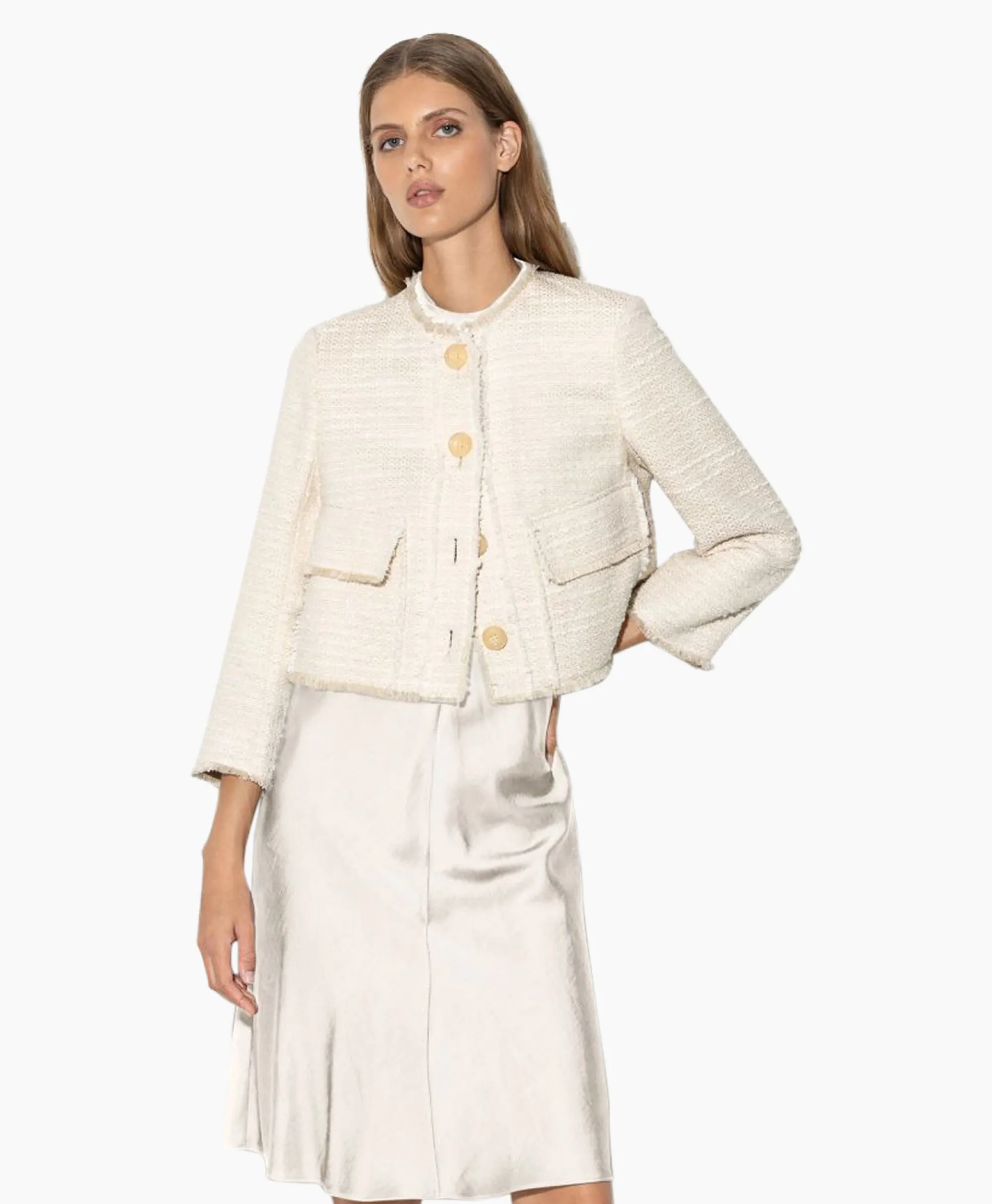 Luisa Cerano Pullover 498015/3490-0 Wit*Dames Jassen