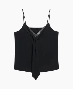 Luisa Cerano Top 398111/2179-0 Zwart Dessin*Dames T-Shirts & Tops