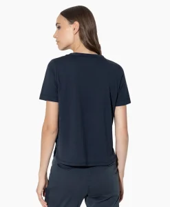 Luisa Cerano T-Shirt Korte Mouw 398117/7600-0 Donker Blauw*Dames T-Shirts & Tops