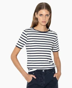 Luisa Cerano T-Shirt Korte Mouw 398145/7800-0 Off White*Dames T-Shirts & Tops