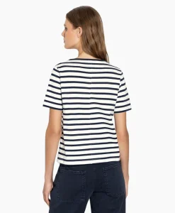 Luisa Cerano T-Shirt Korte Mouw 398145/7800-0 Off White*Dames T-Shirts & Tops