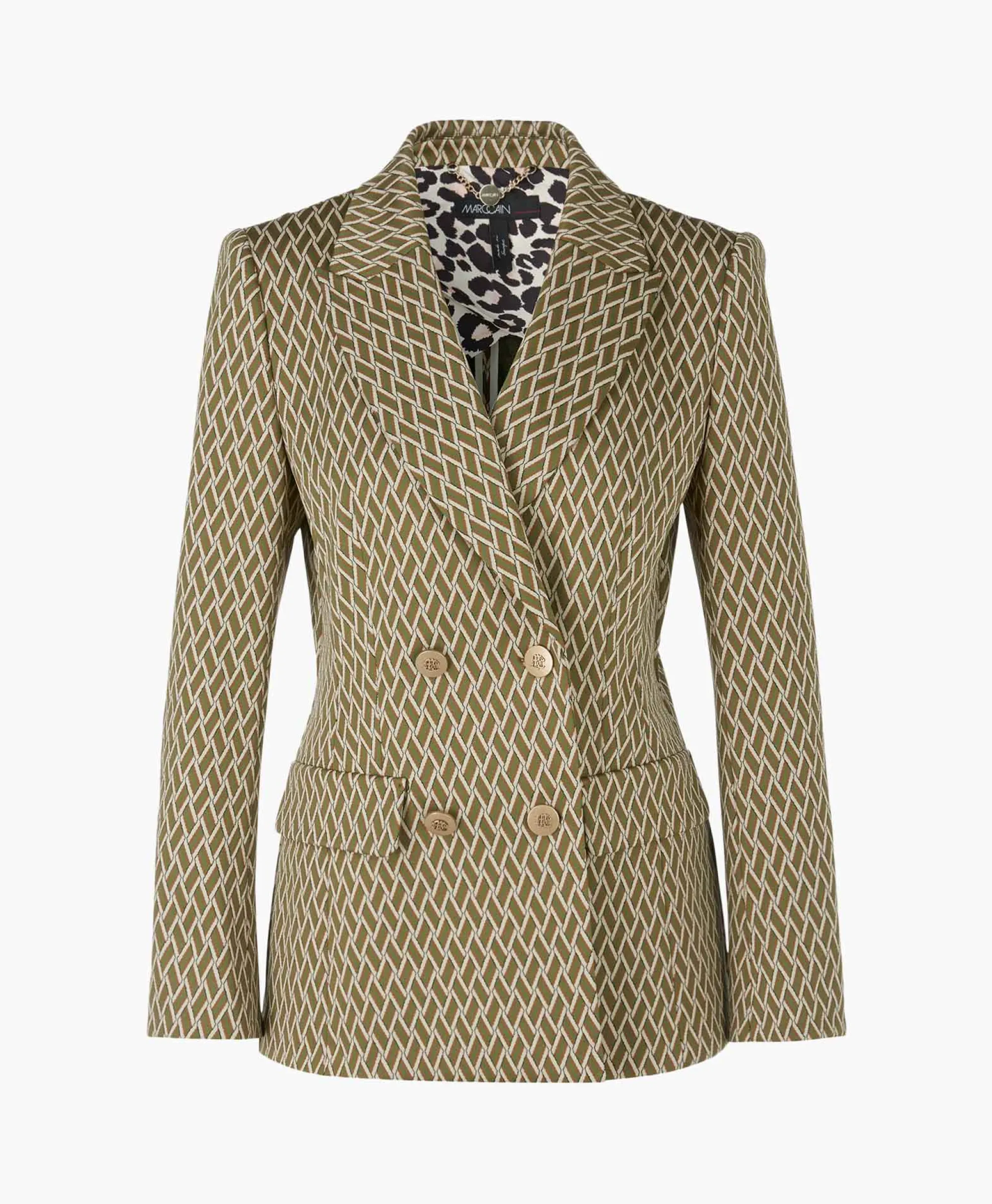 Marccain Collectie Blazer Vc 34.27 J60 Groen*Dames Blazers