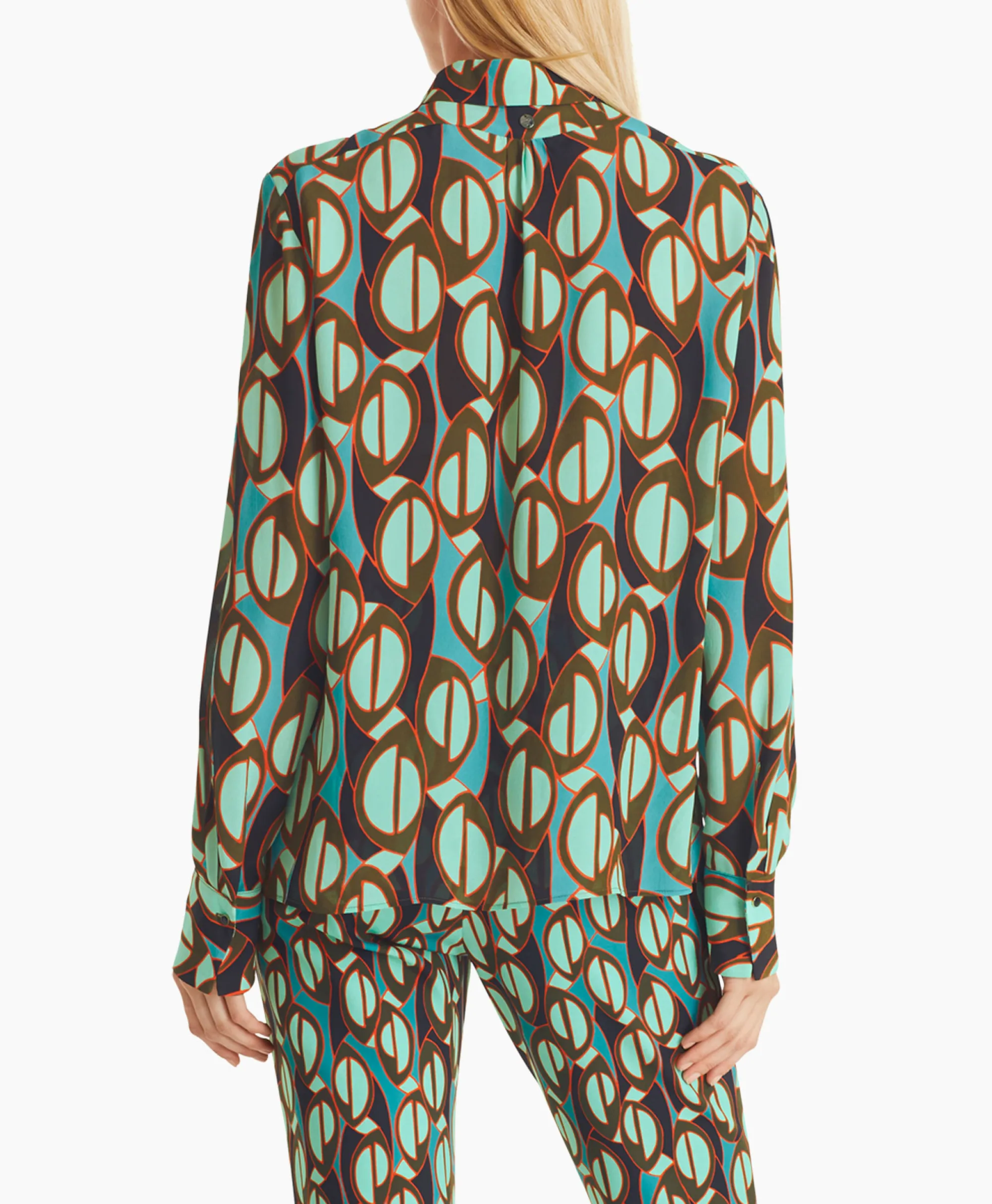 Marccain Collectie Blouse Wc 51.04 W04 Groen*Dames Blouses