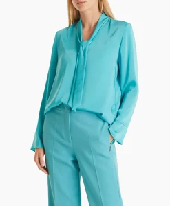 Marccain Collectie Blouse Wc 51.17 W08 Turquoise*Dames Blouses