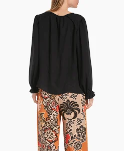 Marccain Collectie Blouse Wc 51.33 W30 Zwart*Dames Blouses