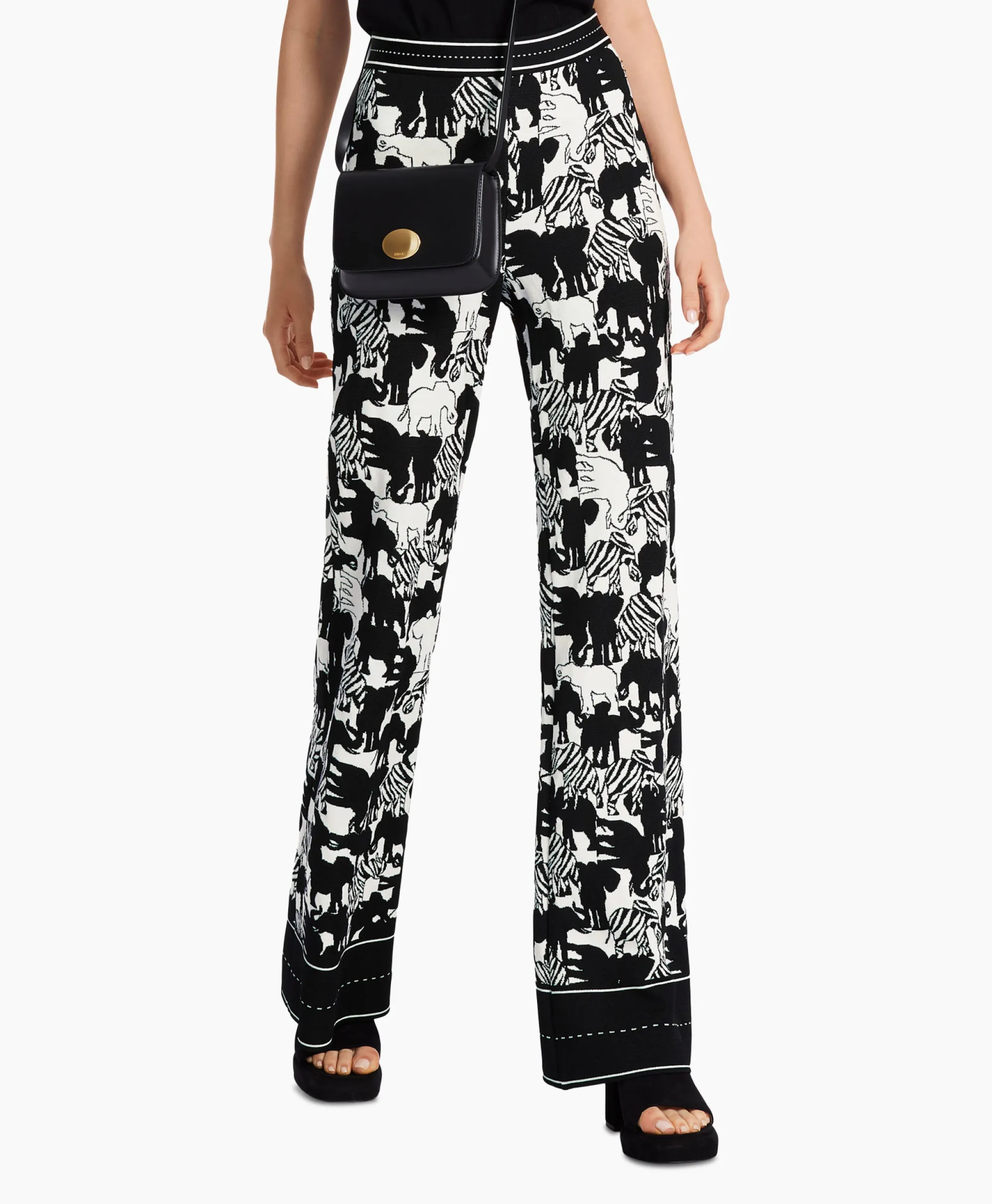 Marccain Collectie Broek Wc 81.04 M03 Print + 2 Kleurig*Dames Broeken