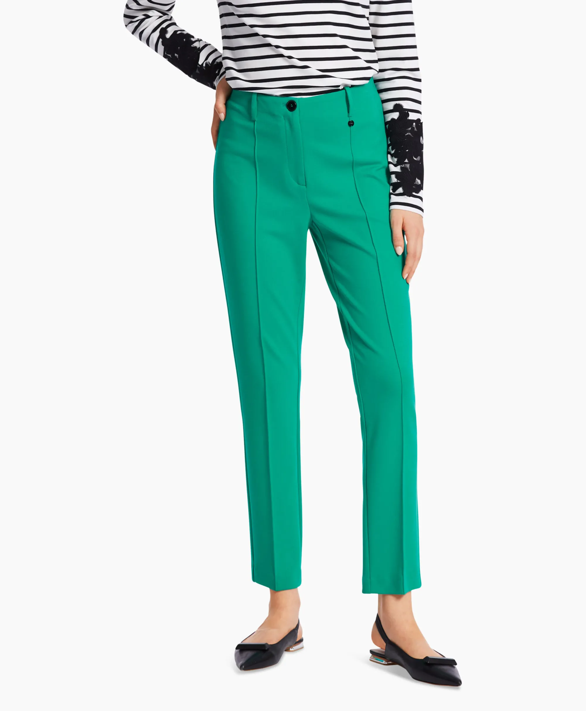 Marccain Collectie Broek Wc 81.11 J42 Groen*Dames Broeken