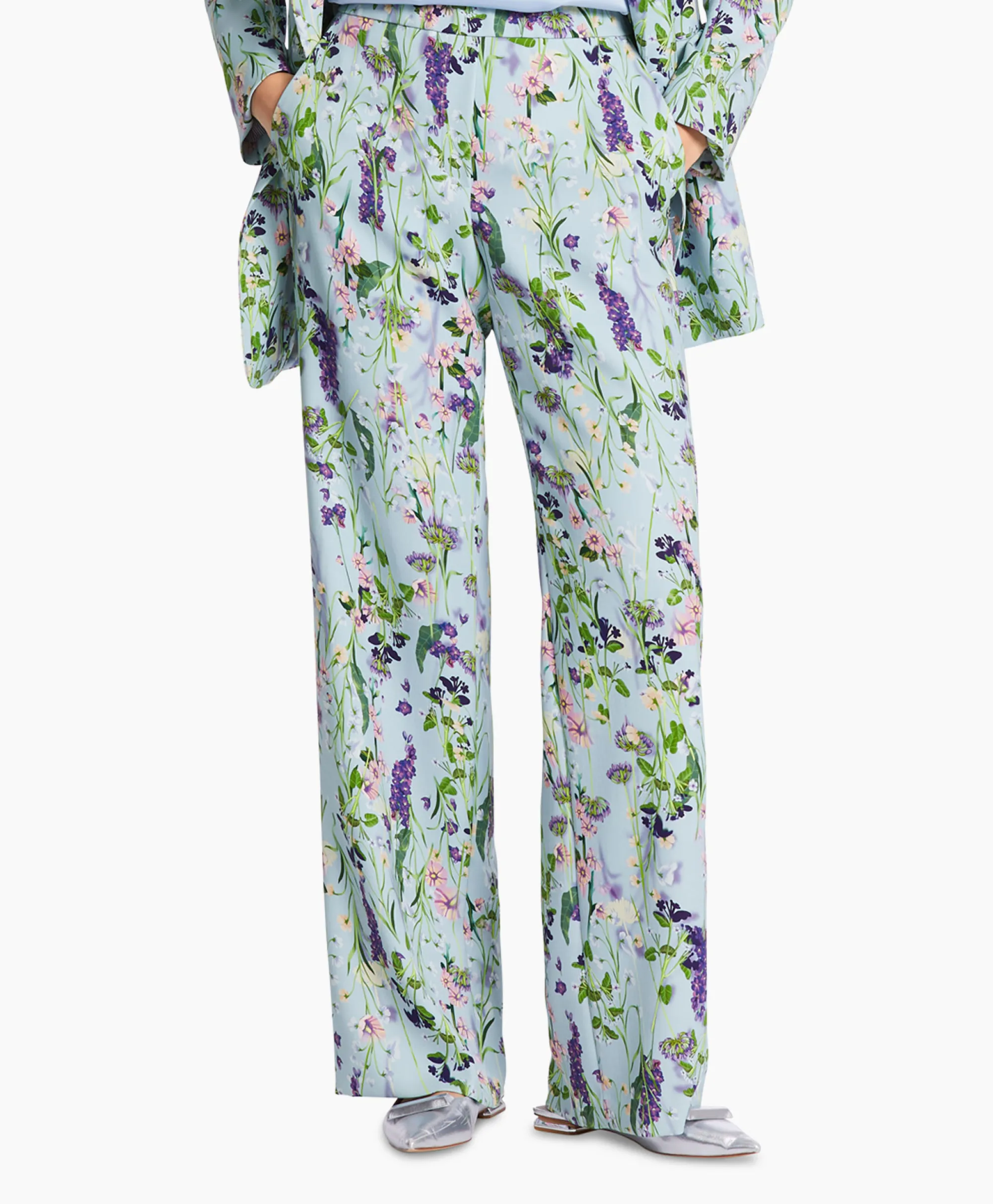 Marccain Collectie Broek Wc 81.15 W21 Licht Blauw*Dames Broeken