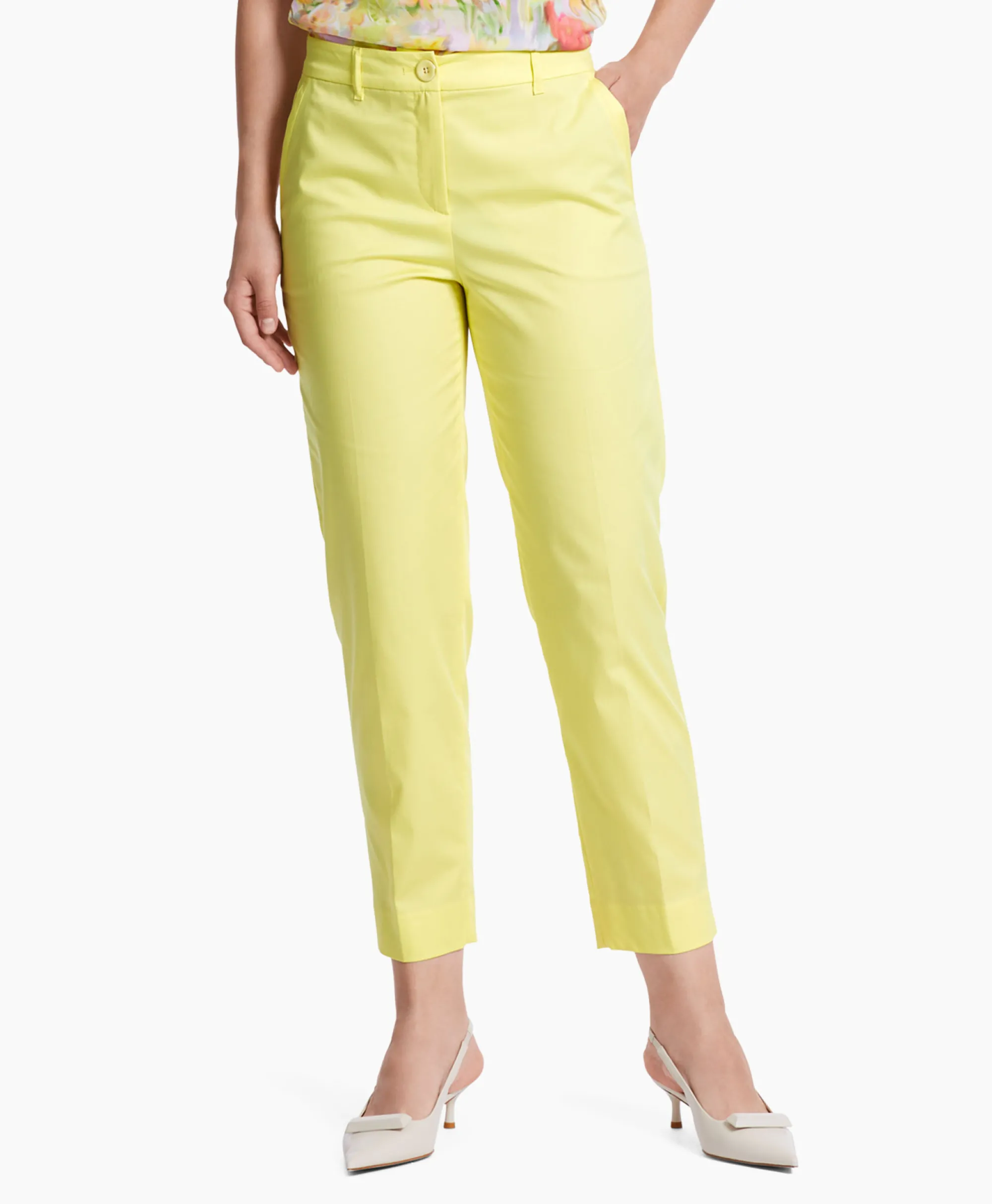 Marccain Collectie Broek Wc 81.31 W45 Midden Geel*Dames Broeken