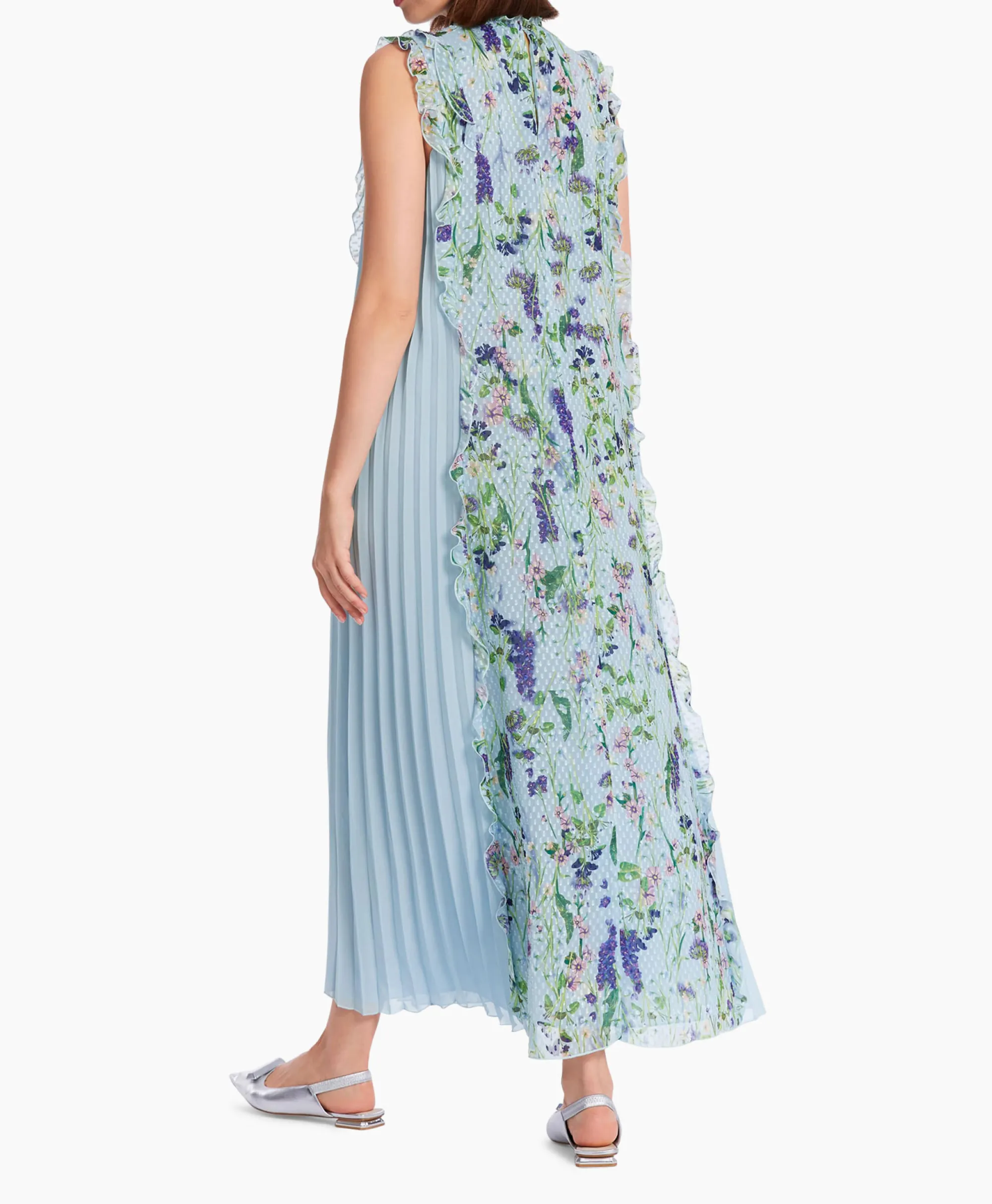 Marccain Collectie Jurk Wc 21.24 W25 Licht Blauw*Dames Bruiloftskleding