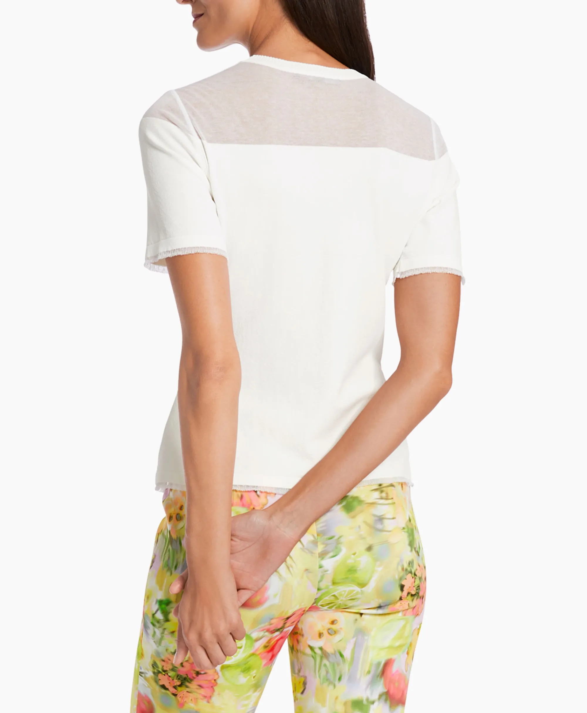 Marccain Collectie Pullover Wc 41.15 M12 Off White*Dames T-Shirts & Tops